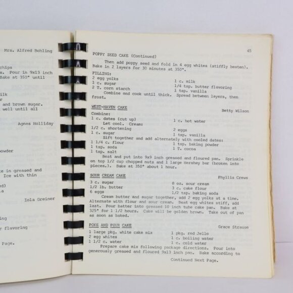 Vintage Island United Methodist Church Cookbook Muscatine IA Midwest Recipes - Picture 6 of 11